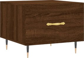 vidaXL Măsuță de cafea, stejar maro, 50x50x40 cm, lemn prelucrat