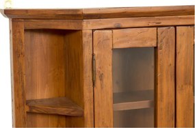 Vitrina suspendata L86 21 H75 cm, lemn masiv