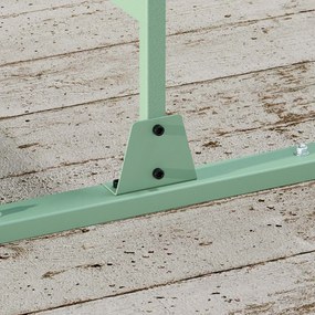 Outsunny Panou paravan de protecție decorativ paravant exterior verde cu model vegetal din metal, 122 x 45 x 198 cm, verde | Aosom Romania