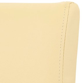 Scaun de sufragerie din piele Kelly, bej