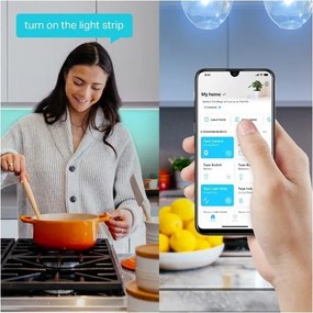 TP-Link - Bandă LED RGBW reglabilă, 5 m, 20,5 W, 230 V, Wi-Fi