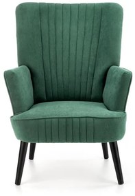 Fotoliu tapitat Delgado Velvet verde – H100 cm