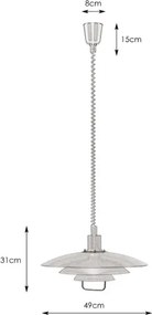 Markslöjd 104540 - Lustră reglabilă KIKRENES 1xE27/60W/230V