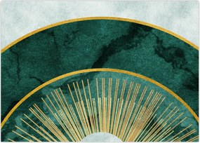 Tablou - Forme cu texturi aurii (70x50 cm)