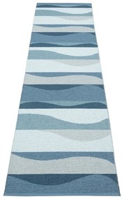 Covor tip traversă pentru interior și exterior albastru 70x300 cm Urvi Water – Pappelina