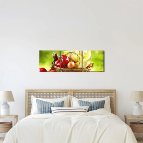 Tablou - Legume (cu ceas) (90x30 cm)