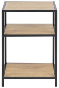 Noptieră SARON stejar/negru