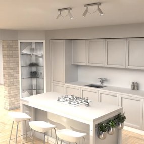 Spot PRESTON 2xGU10/40W/230V alb