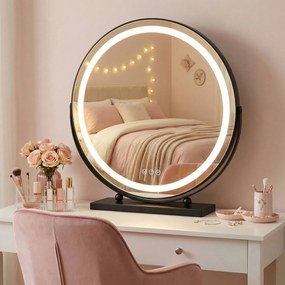 Oglindă LED MAKE-UP Black 50 cm