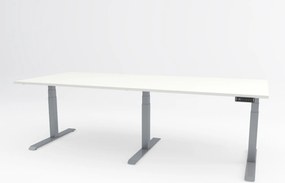 Birou cu înălțime reglabilă electric 180°, Viva Upgrade, triple motor, 150 kg - Gri