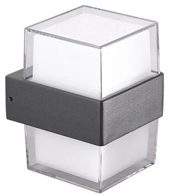 Aplica LED de perete exterior moderna IP54 LARS SQUARE 4000K