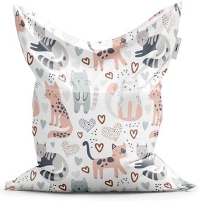 Sac de șezut Classic pisicuțe pictate - pentru copii, colorat