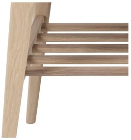 Masă de cafea cu baza din lemn de stejar Actona Woodstock, 120 x 60 cm