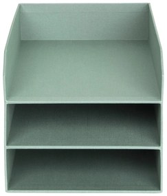 Organizator verde pentru documente din carton Trey Canvas Paper Laminate – Bigso
