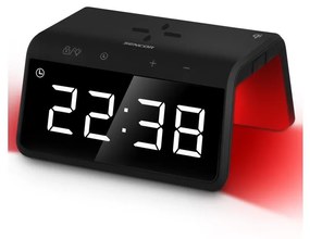 Ceas deșteptător LED RGB cu încărcare fără fir 10W Sencor