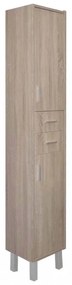 Dulap înalt Nerva 35 cu 2 uși, 2 sertare, stejar Sonoma