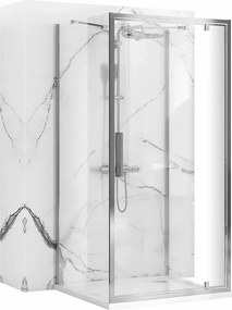 Cabina de dus patrata cu usi batante Rea Rapid Swing 90x90 cm