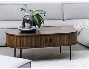 Măsuță de cafea în culoare naturală cu aspect de lemn de stejar 60x120 cm Nola – Unique Furniture