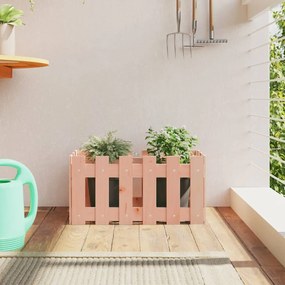 vidaXL Jardinieră grădină design gard, 60x30x30 cm, lemn masiv douglas