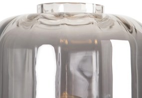 Lampă de podea inteligentă neagră cu sticlă fumurie, incl. Wifi ST64 - Qara