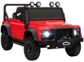 AIYAPLAY Mașină Electrică pentru Copii 3-5 Ani Land Rover 12V și Telecomandă Roșu | Aosom Romania