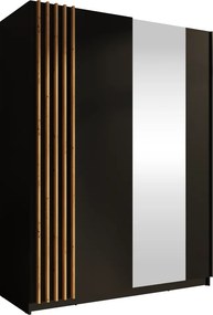 Dulap, 2D-150, neagră/stejar artisan, BAJADERO TYP 1