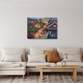 Tablou pe sticlă - Qintai Road, Chengdu, China (70x50 cm)