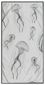 Prosop de plajă DecoKing Jellyfish , 90 x 180 cm