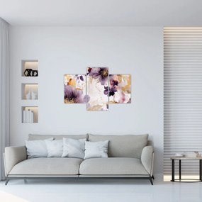 Tablou - Acuarelă flori (90x60 cm)