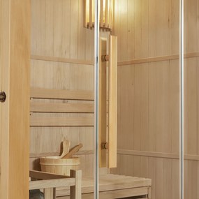 Tradičná saunová kabína / fínska sauna Tampere 150 x 110 cm 4,5 kW