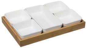 Set de boluri pentru gustări + tavă