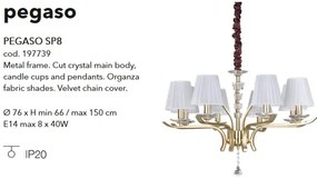 Candelabru design clasic PEGASO SP8 alama 197739
