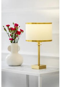 Lampă de masă ABBANO 1xE27/15W/230V alamă/albă Argon 8047