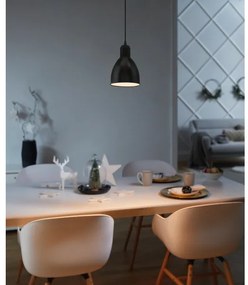 Eglo 55243 - Lustră PRIDDY suspendată pe cablu, 1xE27/60W/230V, negru