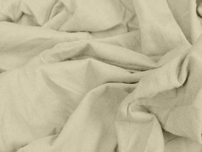 Cearsaf jersey cu lycra crem 90 x 200 cm