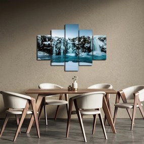Tablou cu cascade înghețate (150x105 cm)