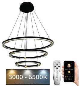 Lustră LED dimabilă pe cablu LED/235W/230V 3000-6500K + telecomandă