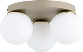 Brilagi - Plafonieră MILO ECRU 3xE27/60W/230V Ø 35 cm bej/auriu