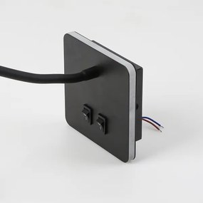 Lampă LED flexibilă de perete Brilagi MAYA Double LED/4W/230V + LED/3W negru