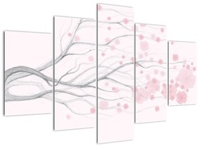 Tablou - Flori roz (150x105 cm)