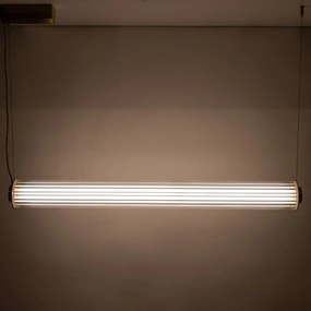 Lustra LED smart cu telecomanda COMO alama periata