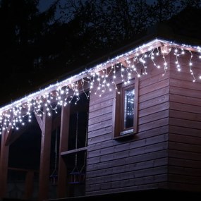 Instalație de Crăciun,tip ploaie - 10 m, 400 LED, alb rece