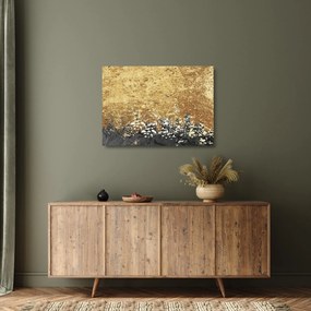 Tablou pe sticlă - Structura de aur N⁰3 (70x50 cm)