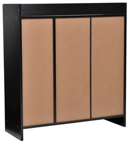 HOMCOM Dulap pentru Pantofi, Organizator Încălțăminte cu Design Compact, 83x30x90 cm, Negru | Aosom Romania