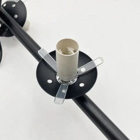 Brilagi - Lustră suspendată pe cablu MALONY, 6xE14/20W/230V, neagră