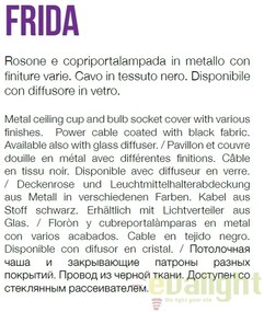 Aplica perete design industrial FRIDA AP1 brunito 163321