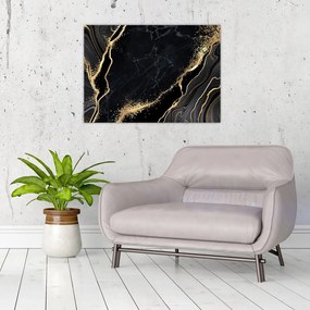 Tablou abstarcției aurii (70x50 cm)