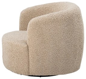 Fotoliu bej cu tapițerie din țesătură bouclé Bocca – Bloomingville