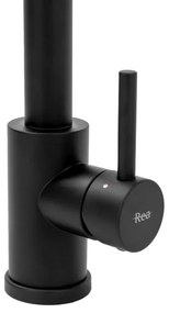 REA-B4820 - Baterie pentru chiuvetă COLIN, 42,5 cm, cu duș extractabil, negru