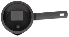 Oală pentru sos cu capac 16 cm, 1.2L – Berlinger Haus Anthracite Collection BH 8118, cu strat titan și design modern